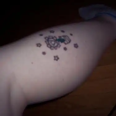 Kerplunk Flower Tattoo