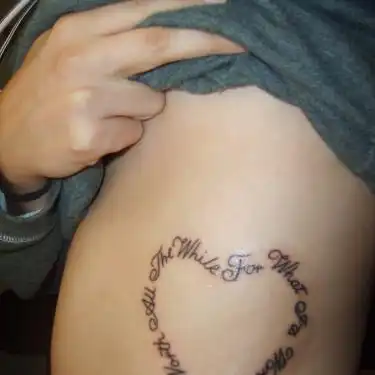 Time of Your Life Lyric Tattoo