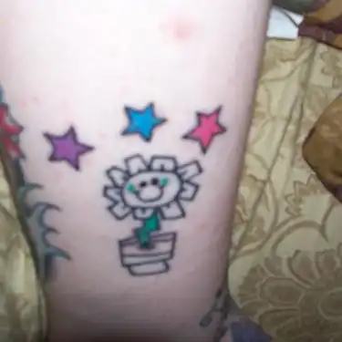 Billie Joe Multicolored Stars Tattoo