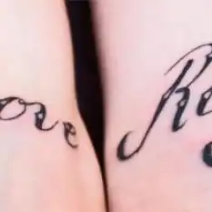 Rage and Love Text Tattoo