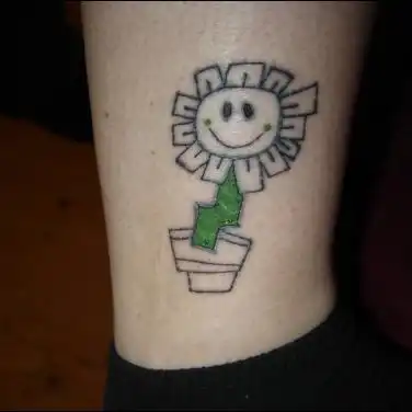 Kerplunk Flower Tattoo