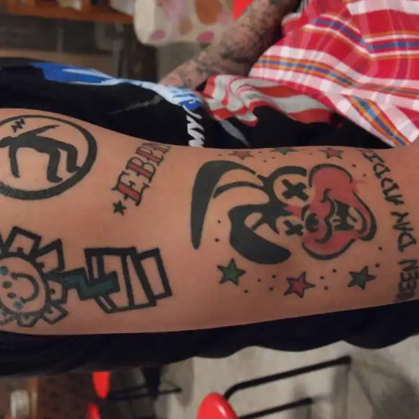 Kerplunk Flower Tattoo