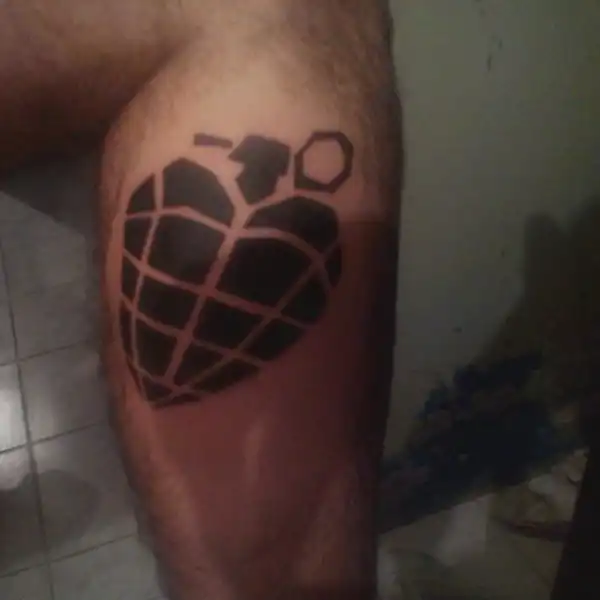 American Idiot Heart Grenade Tattoo