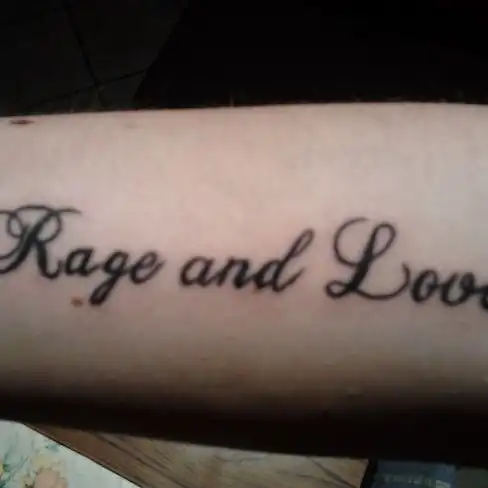 Rage and Love Tattoo