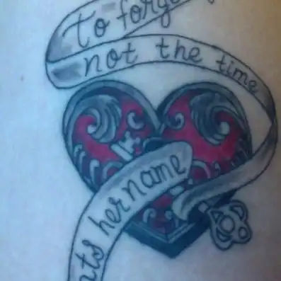Whatsername Text Tattoo