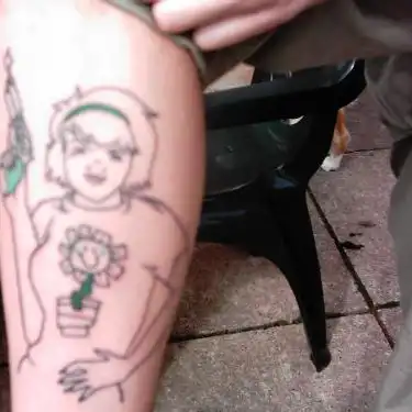 Kerplunk Girl Logo Tattoo