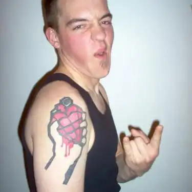American Idiot Heart Grenade Tattoo