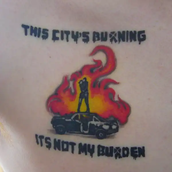 21st Century Breakdown Lyric Tattoo