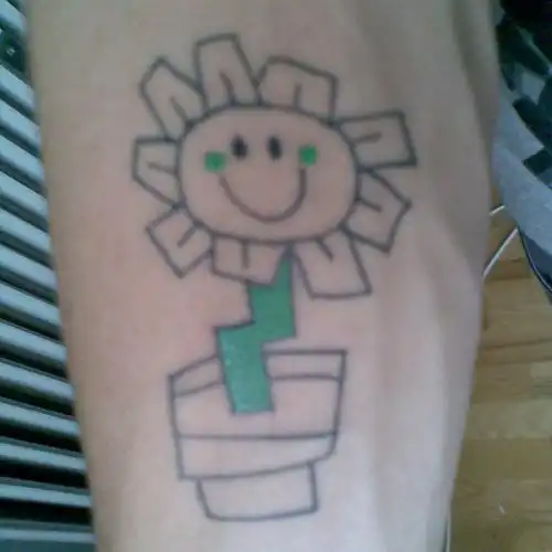 Kerplunk Flower Tattoo