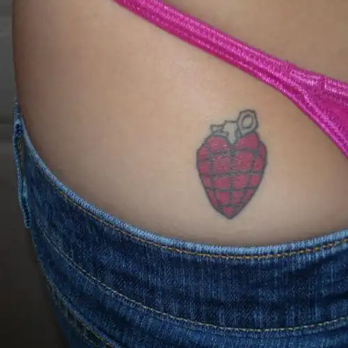 American Idiot Heart Grenade Tattoo
