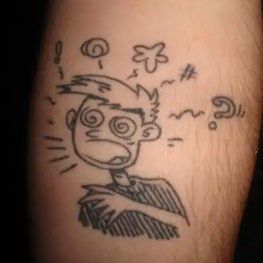 Dizzy Cartoon Character