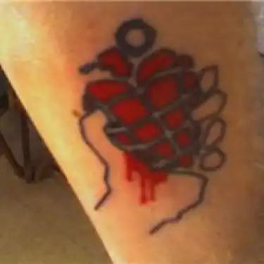American Idiot Heart Grenade Tattoo