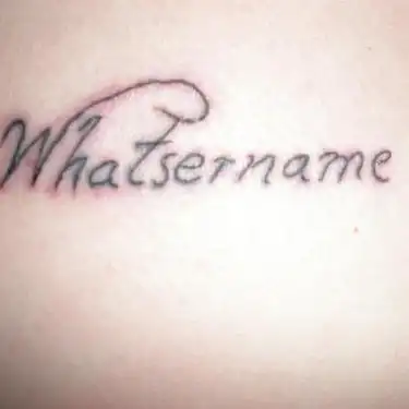 Whatsername Lyric Tattoo