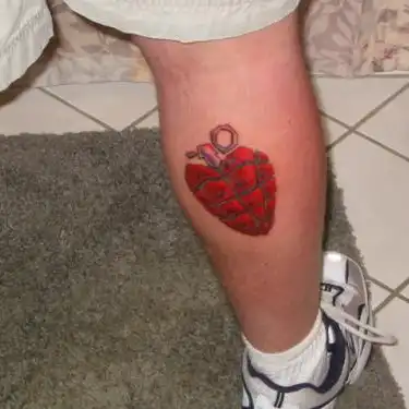American Idiot Heart Grenade Tattoo
