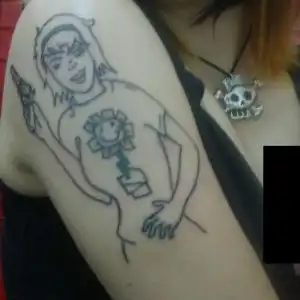 Kerplunk Girl Logo Tattoo