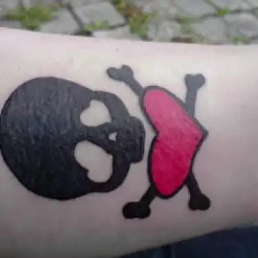 Adeline Records Logo Tattoo