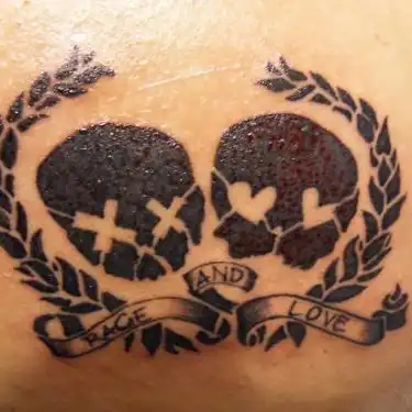 21st Century Breakdown Twin Skulls Tattoo
