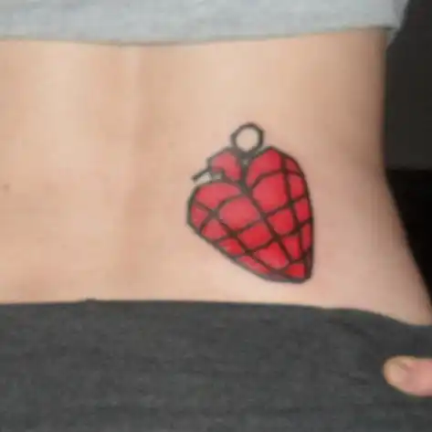 American Idiot Heart Grenade Tattoo