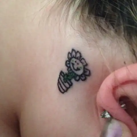 Kerplunk Flower Tattoo