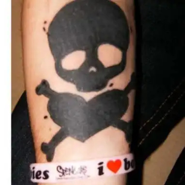 Adeline Records Logo Tattoo