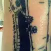 Coming Clean Skeleton and Door Tattoo