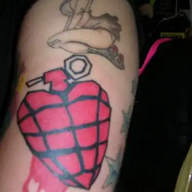 American Idiot Heart Grenade Tattoo