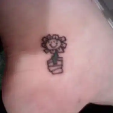 Kerplunk Flower Tattoo