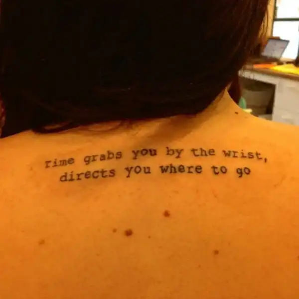Lyric Tattoo