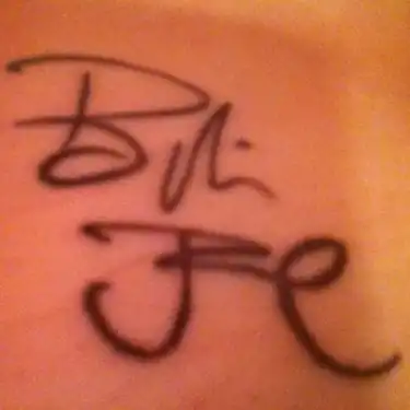Billie Joe Signature Tattoo
