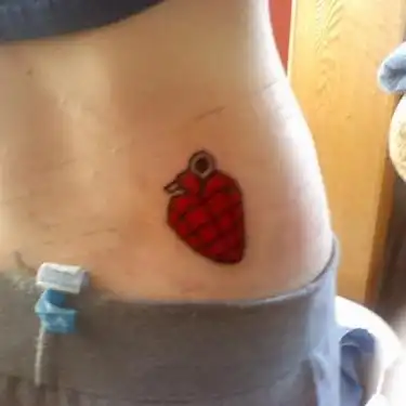 American Idiot Heart Grenade Tattoo