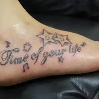 Good Riddance (Time of Your Life) Lyric Tattoo