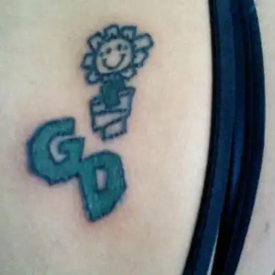Kerplunk Flower Tattoo