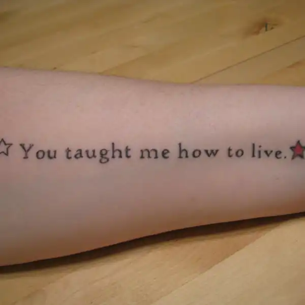 Lyric Tattoo