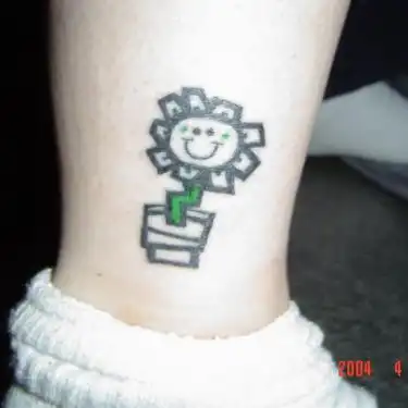 Kerplunk Flower Tattoo