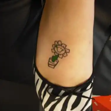 Kerplunk Flower Tattoo