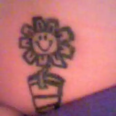 Kerplunk Flower Tattoo