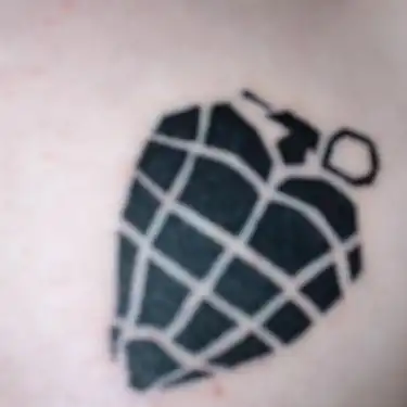 American Idiot Heart Grenade Tattoo