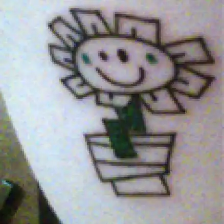 Green Day Logo and Kerplunk Flower Tattoo