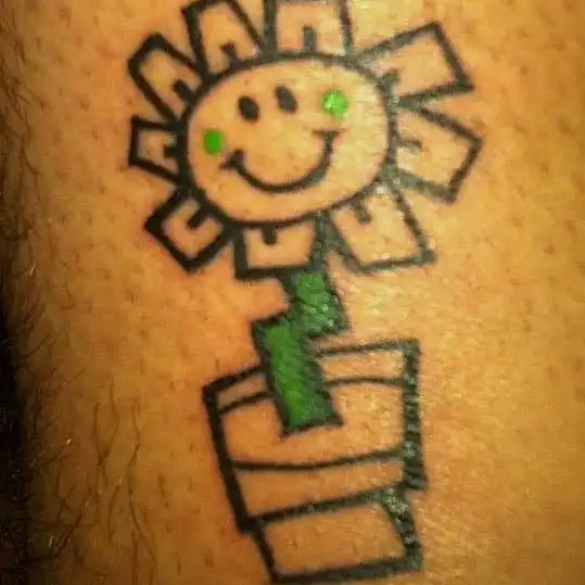 Kerplunk Flower Tattoo