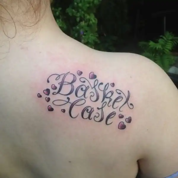 Basket Case Lyric Tattoo
