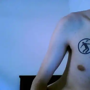 Warning Man Logo Tattoo