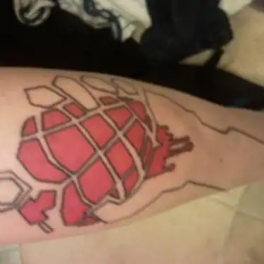 American Idiot Heart Grenade Tattoo