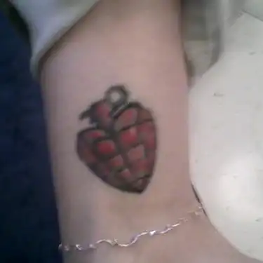 American Idiot Heart Grenade Tattoo