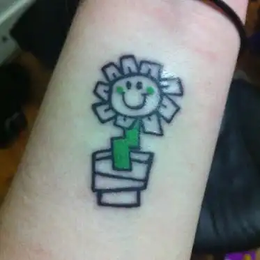 Kerplunk Flower Tattoo