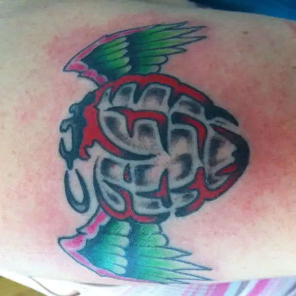 American Idiot Heart Grenade Tattoo