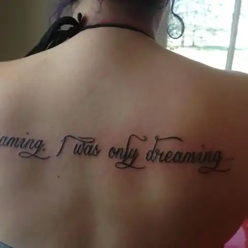 Before the Lobotomy Lyric Tattoo