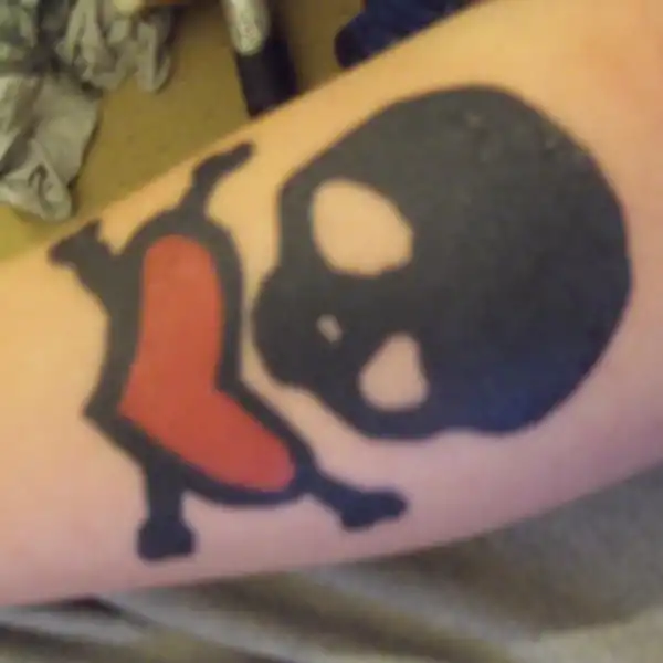 Adeline Records Logo Tattoo