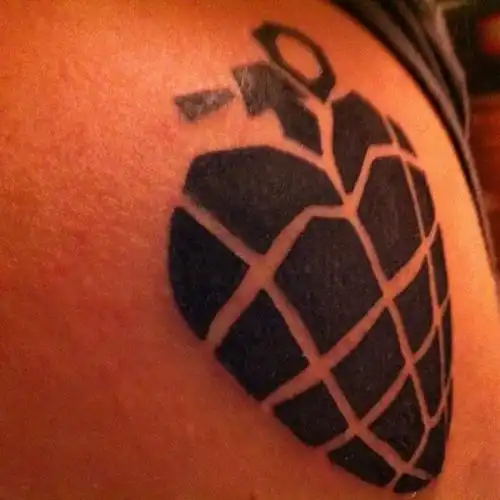 American Idiot Heart Grenade Tattoo