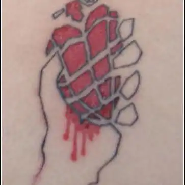 American Idiot Heart Grenade Tattoo