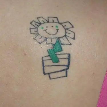 Kerplunk Flower Tattoo